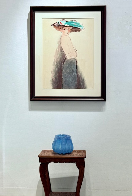 カシニョール　緑色のピアスの婦人